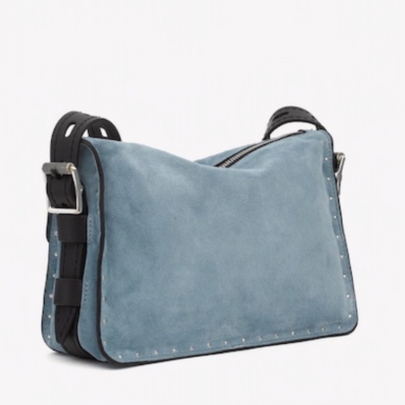 NEW Rag & Bone Studded Leather Small Field Messenger Bag - Picture 2 of 8